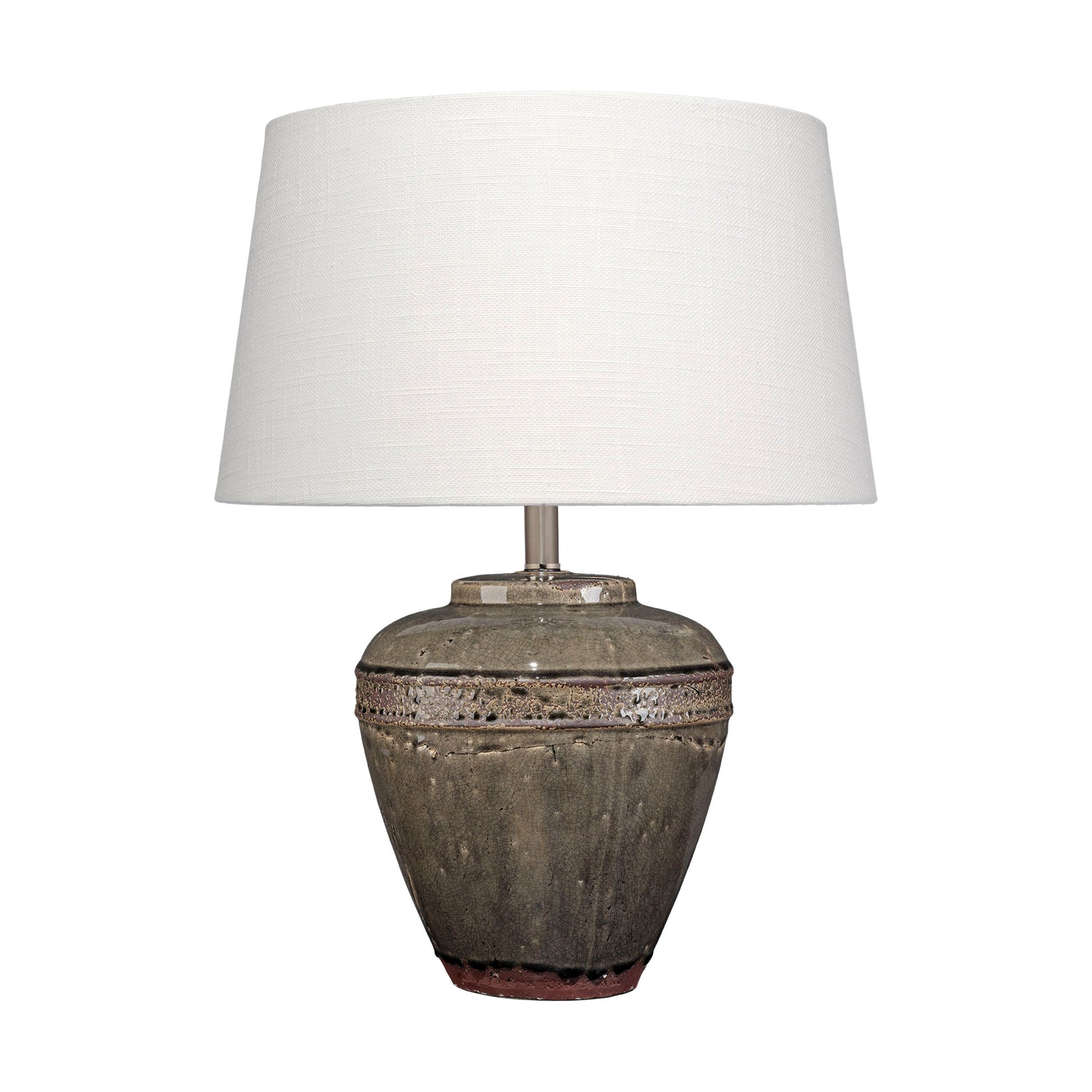 Avondale Ceramic Table Lamp with Linen Shade by Jamie Young