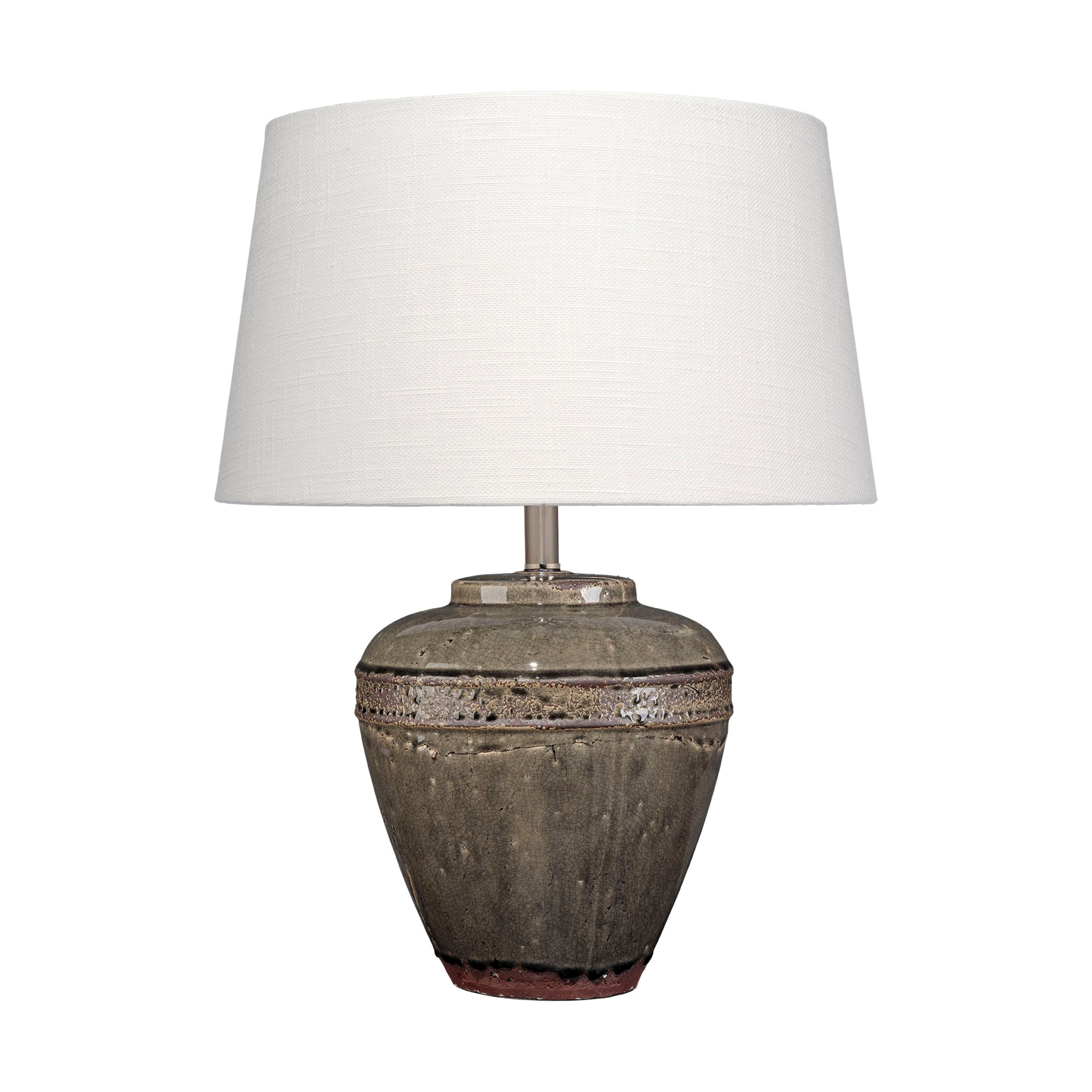 Avondale Ceramic Table Lamp with Linen Shade by Jamie Young