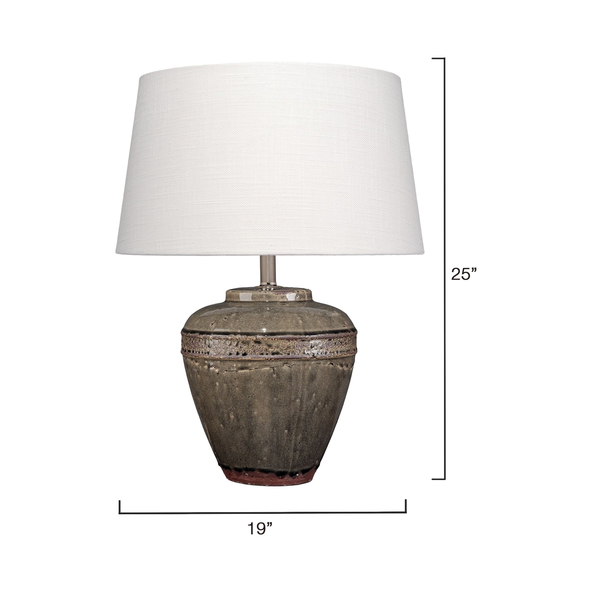Avondale Ceramic Table Lamp with Linen Shade by Jamie Young