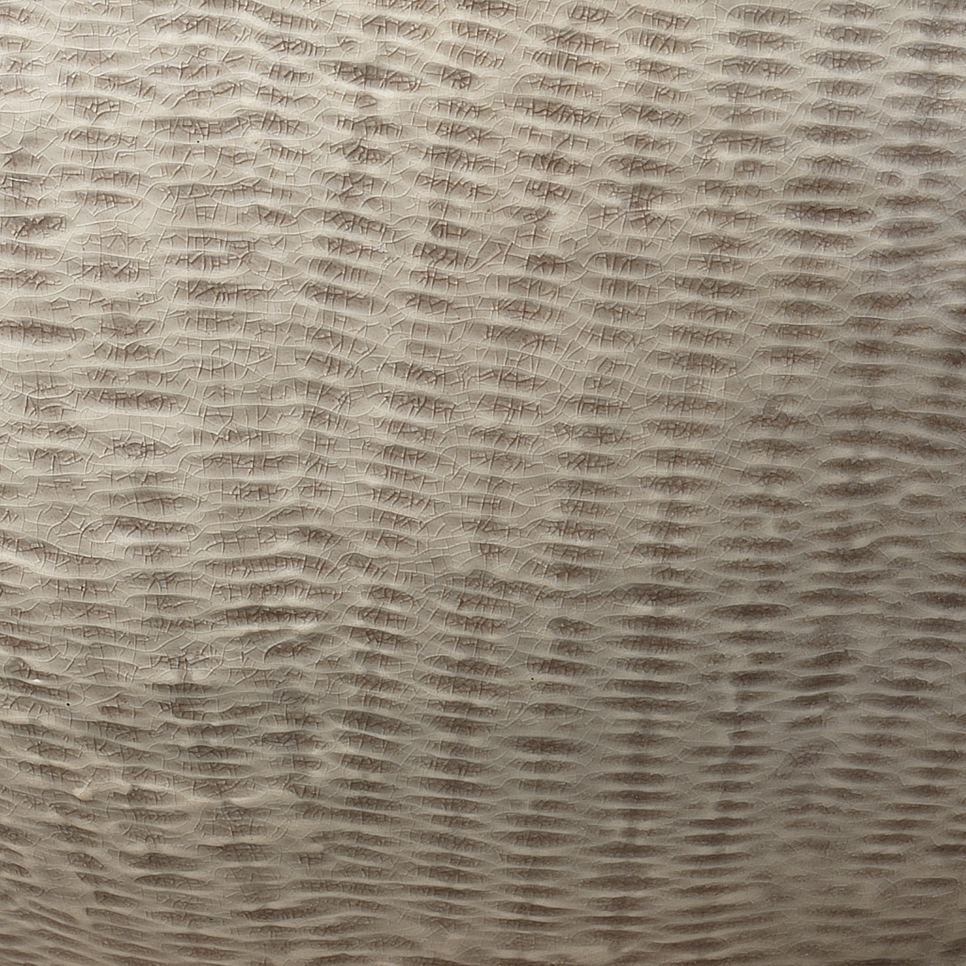 Basketweave Ceramic Table Lamp with Linen Shade by Jamie Young