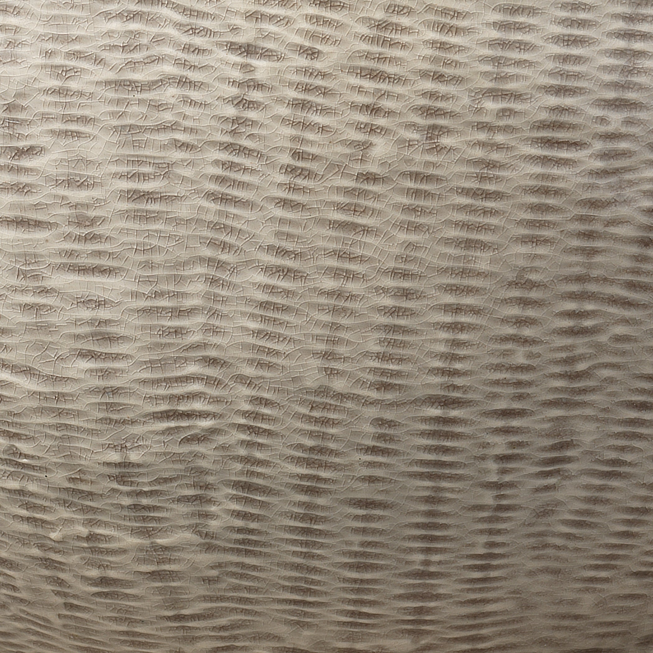 Basketweave Ceramic Table Lamp with Linen Shade by Jamie Young