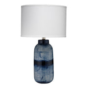 Batik Ceramic Table Lamp with Linen Shade by Jamie Young