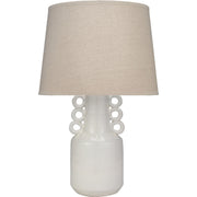 Circus Ceramic Table Lamp with Linen Shade by Jamie Young