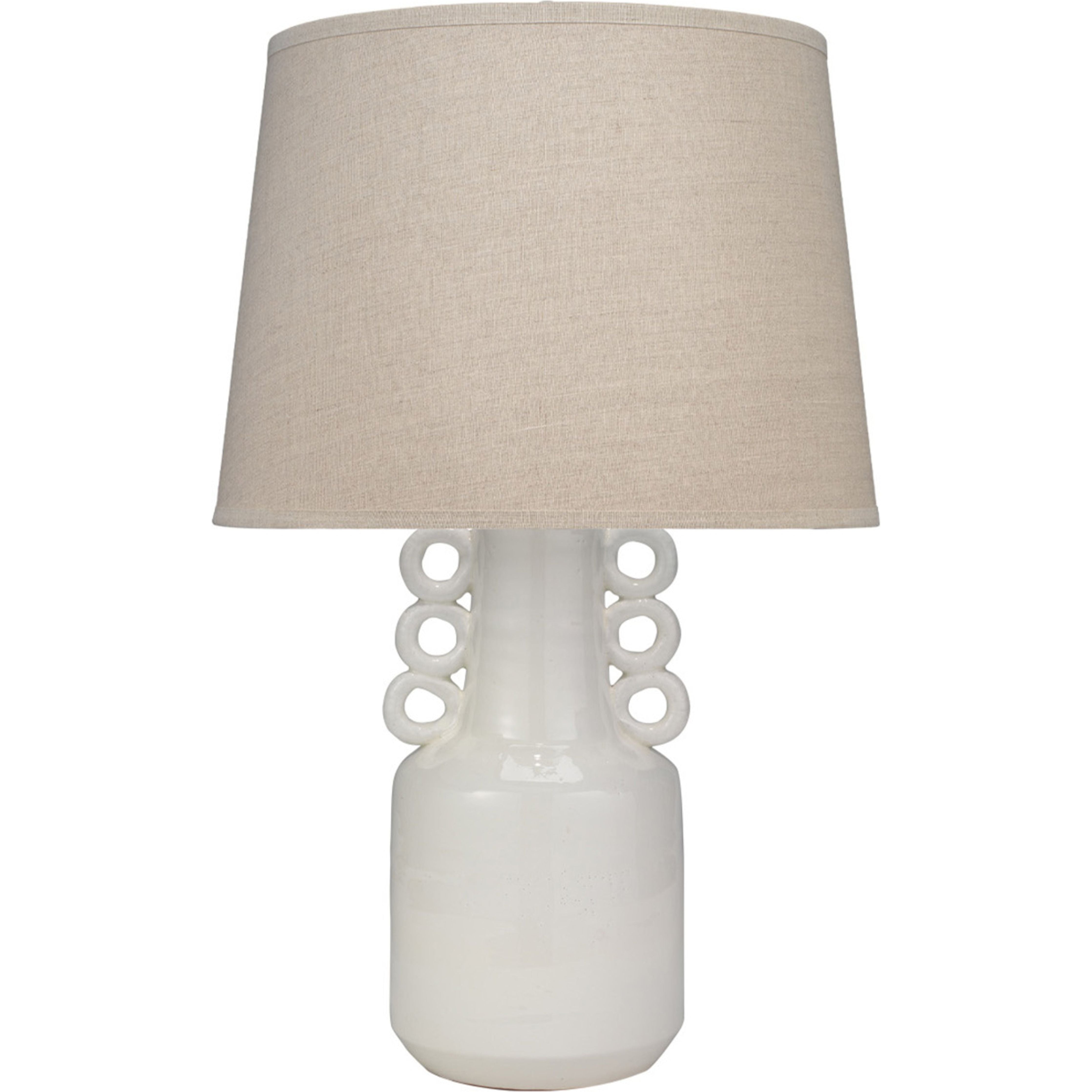 Circus Ceramic Table Lamp with Linen Shade by Jamie Young