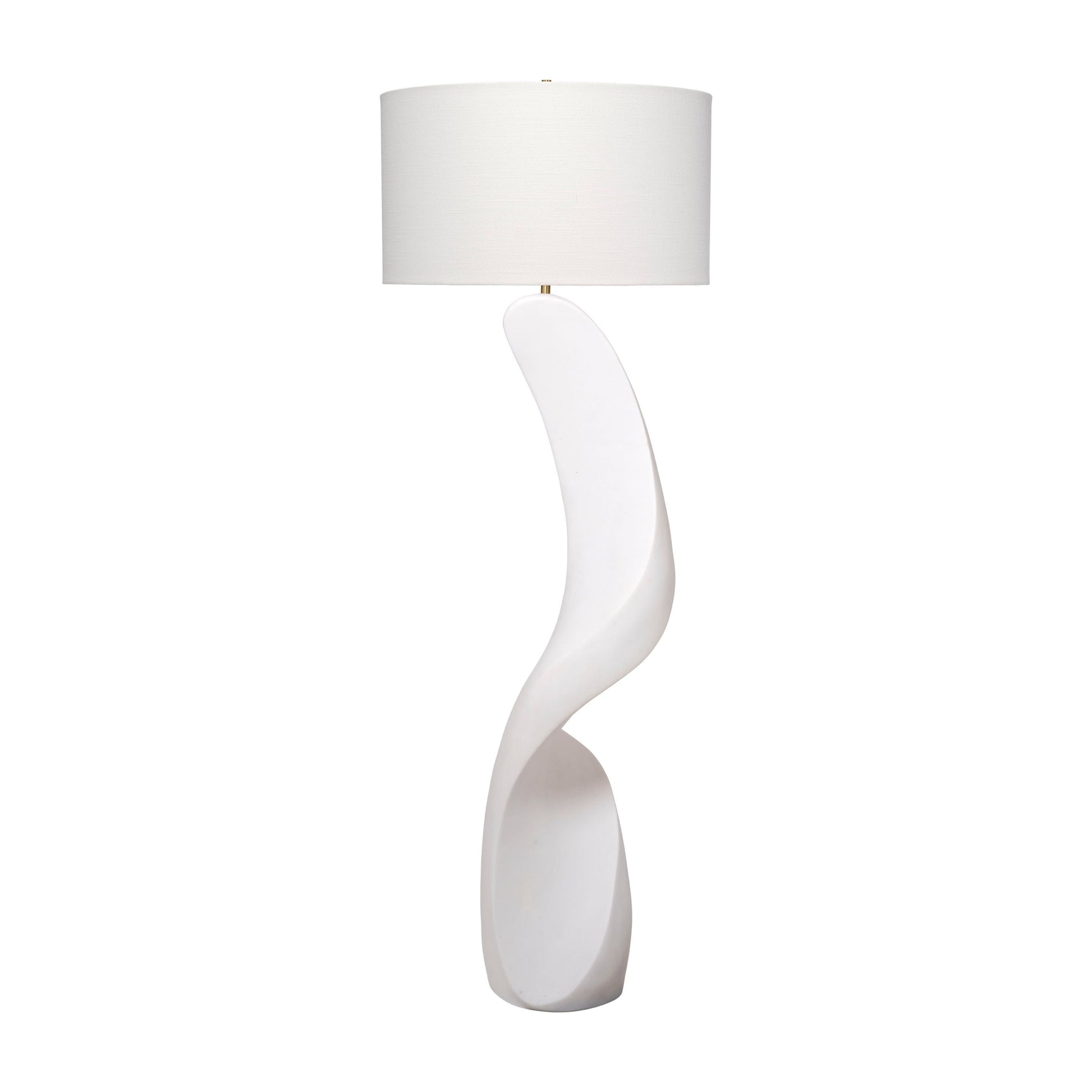 Cobra Ricestone Floor Lamp with Linen Shade by Jamie Young