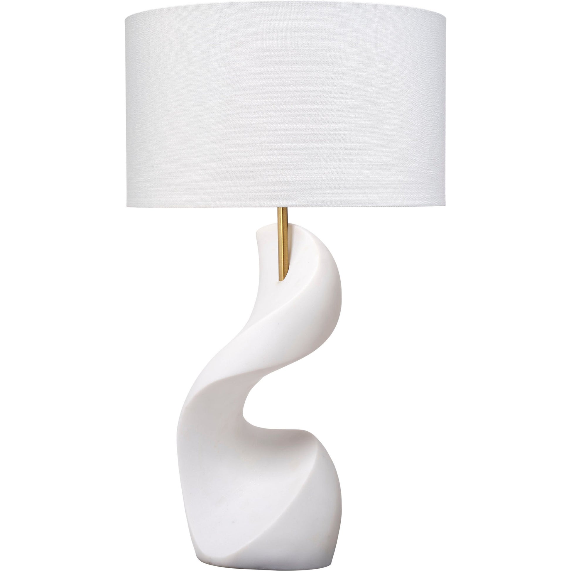 Cobra Ricestone Table Lamp with Linen Shade by Jamie Young