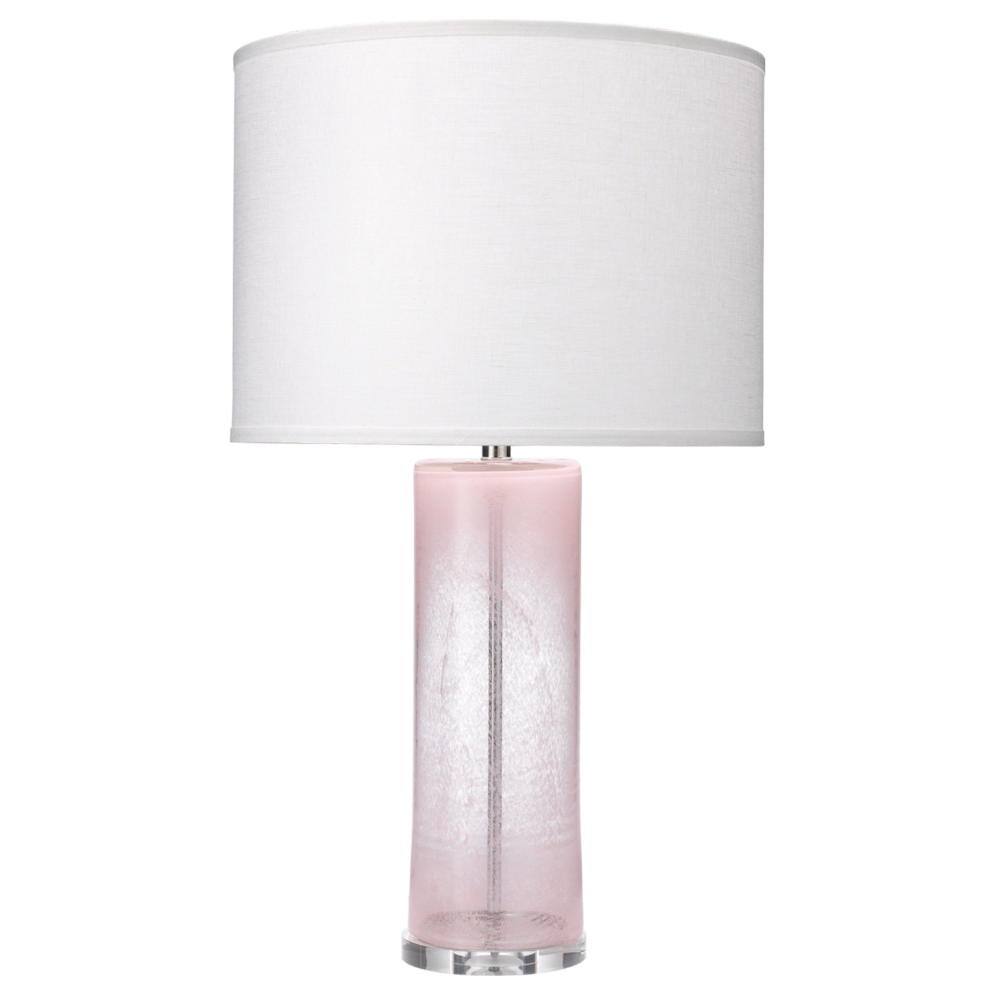 Dahlia Glass Table Lamp with Linen Shade by Jamie Young
