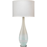 Dewdrop Glass Table Lamp with Linen Shade by Jamie Young