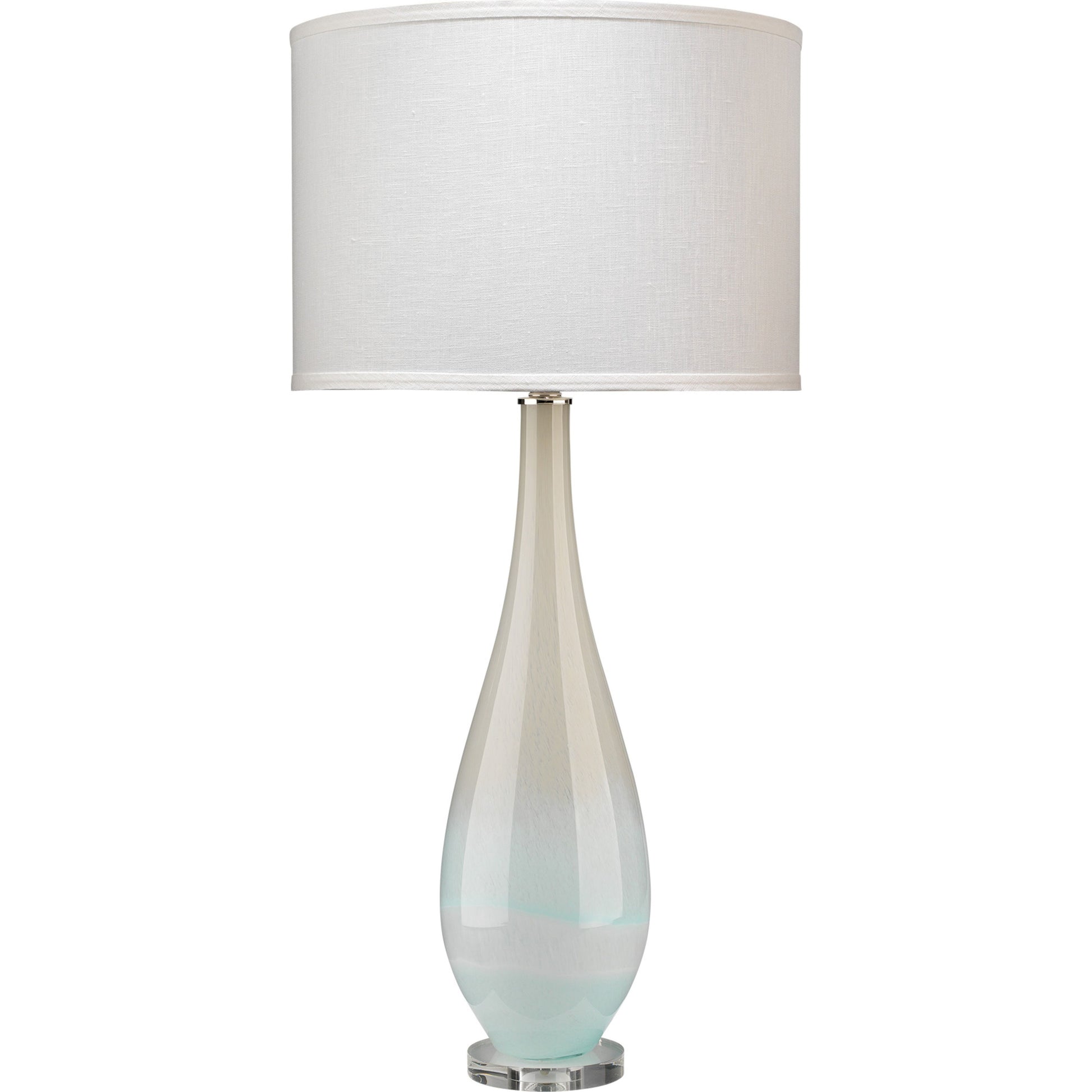 Dewdrop Glass Table Lamp with Linen Shade by Jamie Young