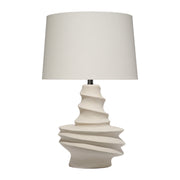 Dune Ceramic Table Lamp with Linen Shade by Jamie Young