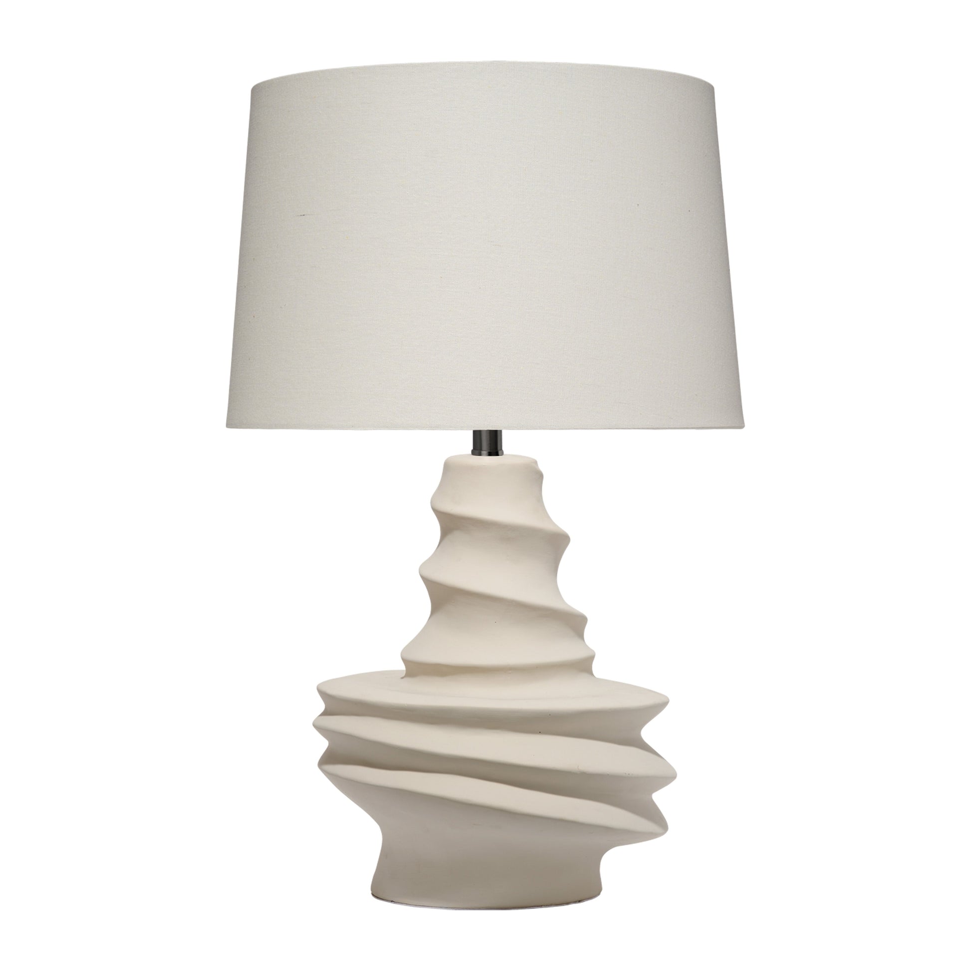 Dune Ceramic Table Lamp with Linen Shade by Jamie Young