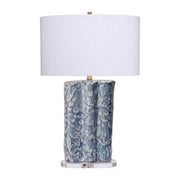 Flurry Ceramic Table Lamp with Linen Shade by Jamie Young