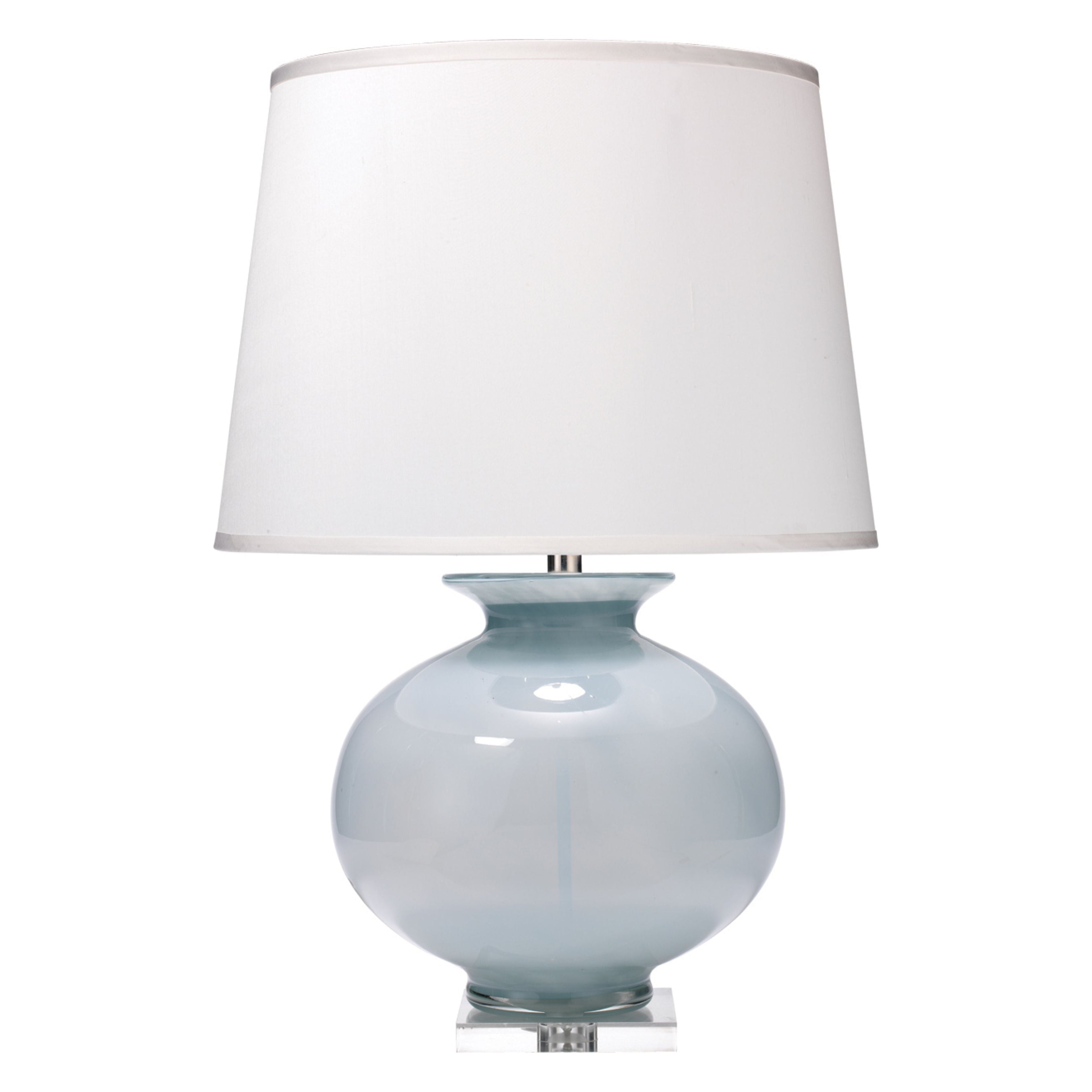 Heirloom Glass Table Lamp with Linen Shade by Jamie Young