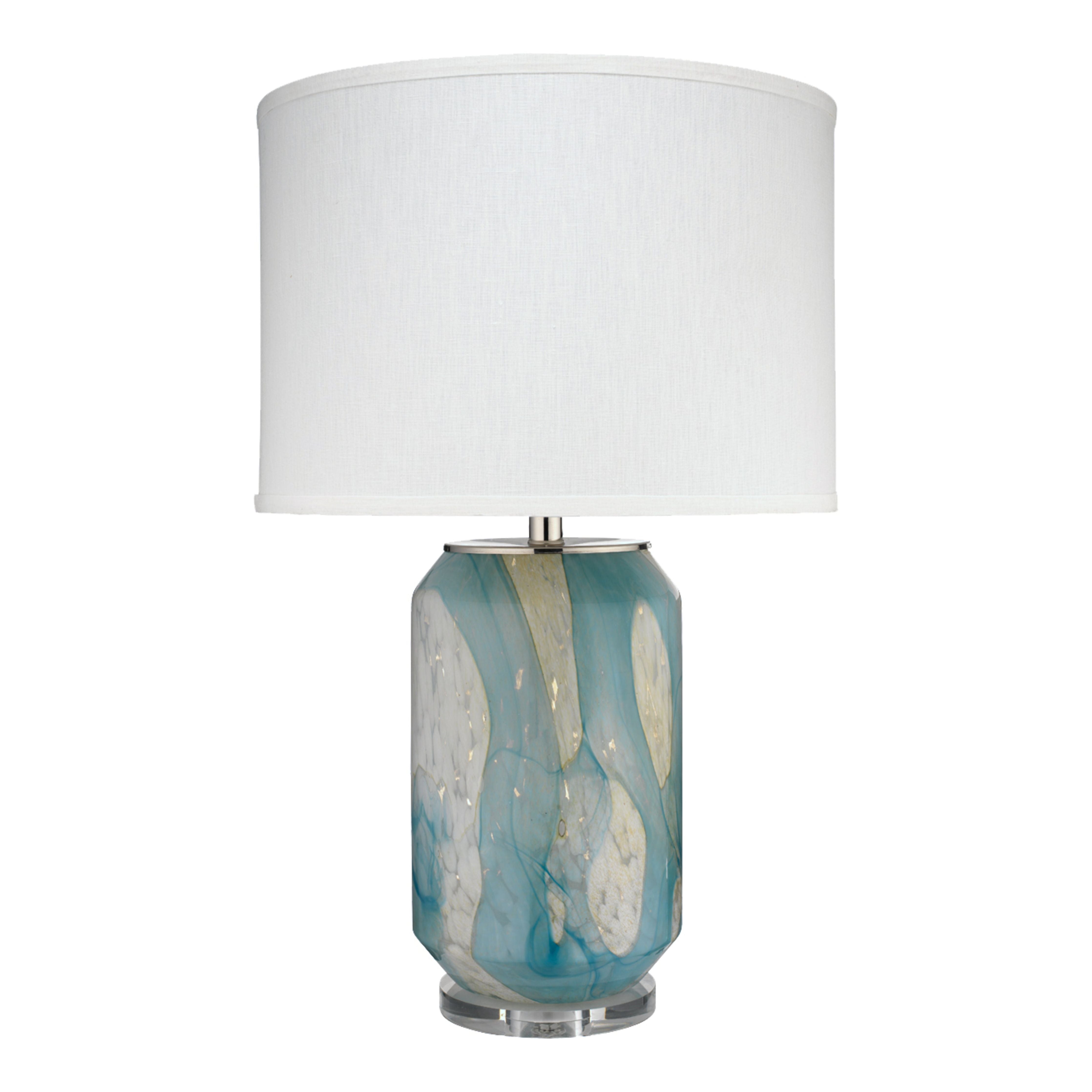 Helen Blown Glass Table Lamp with Linen Shade by Jamie Young