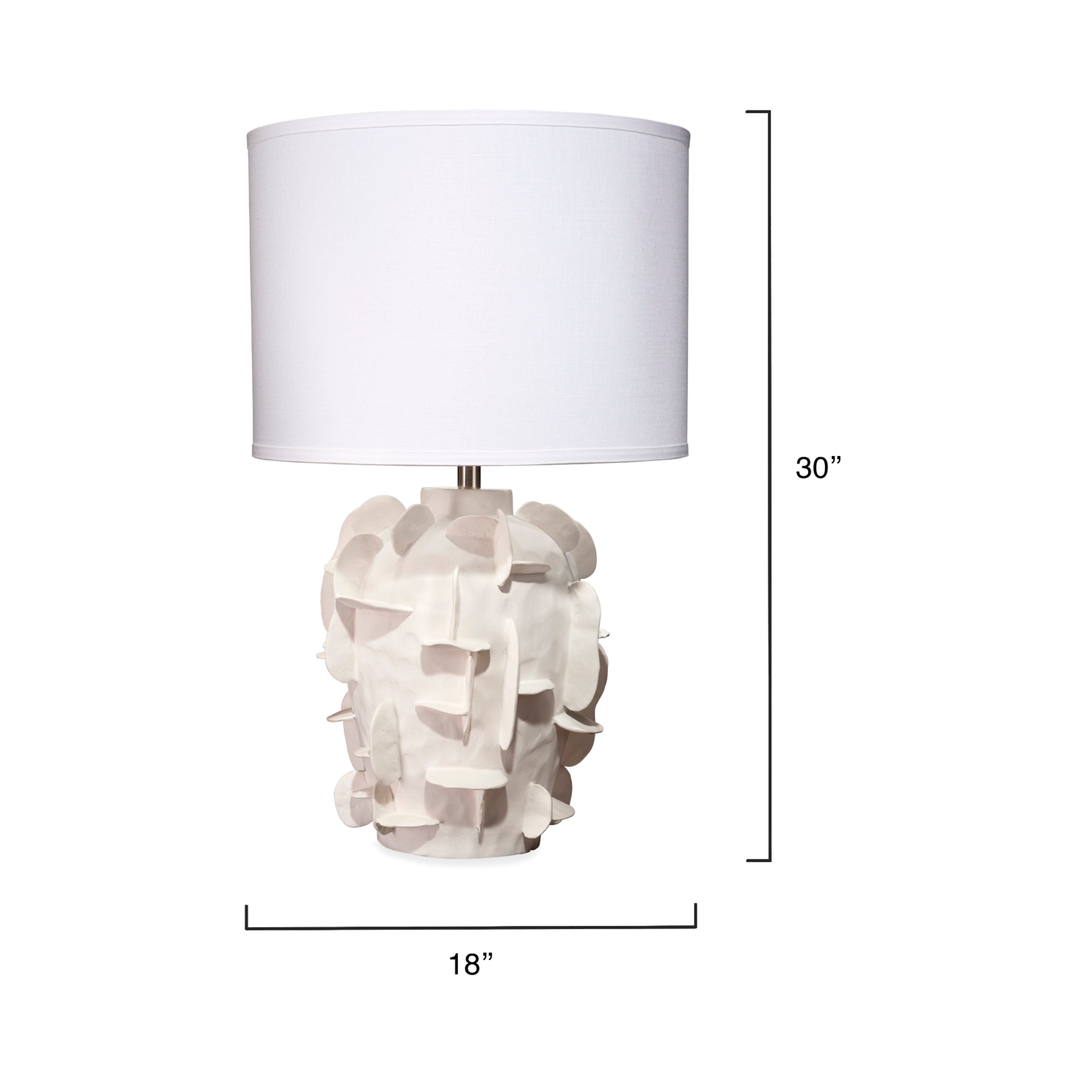 Helios Ceramic Table Lamp with Linen Shade by Jamie Young