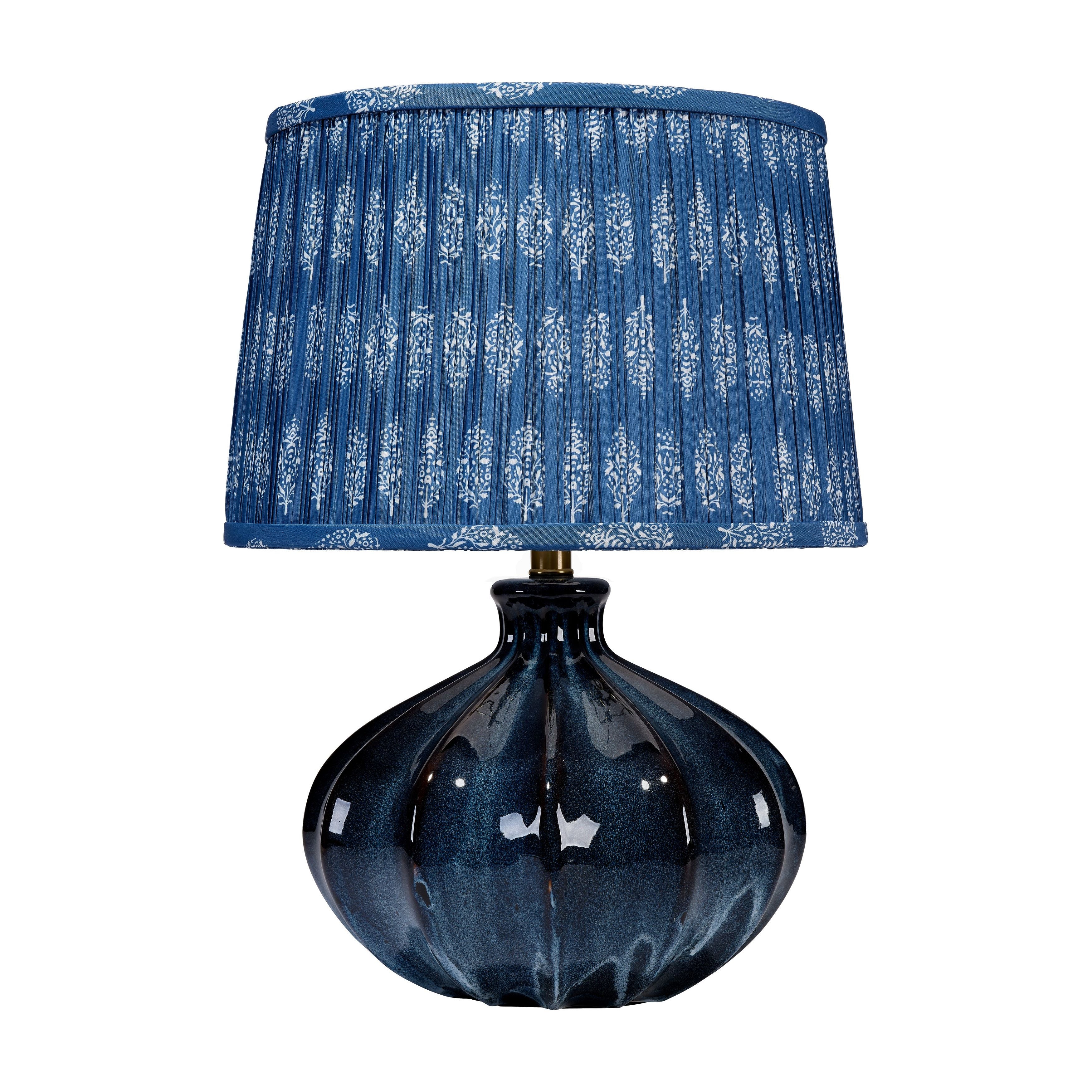 Hershey Ceramic Table Lamp with Cotton Shade by Jamie Young