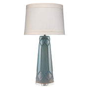 Hobnail Ceramic Table Lamp with Linen Shade by Jamie Young
