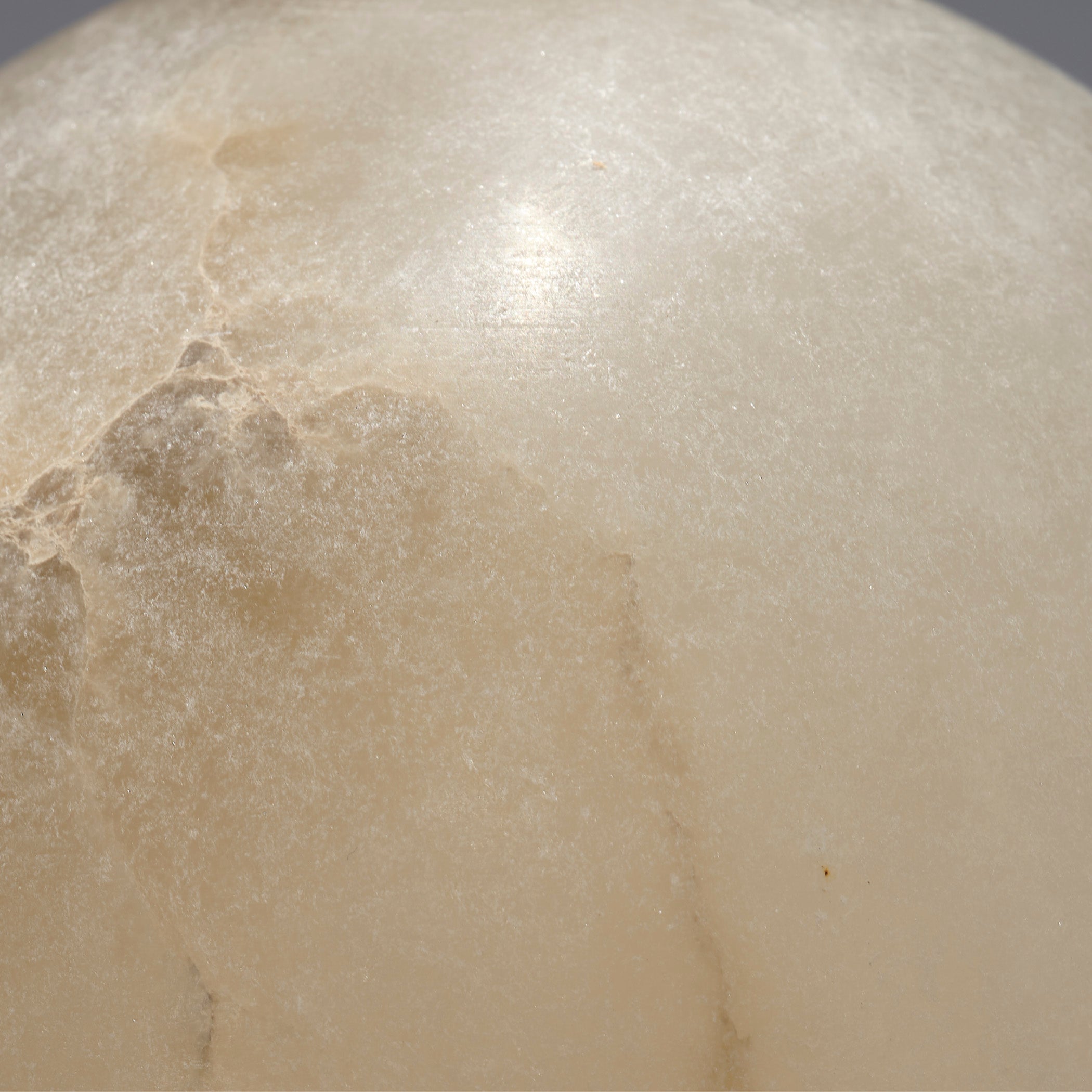 Holt Alabaster Table Lamp with Linen Shade by Jamie Young