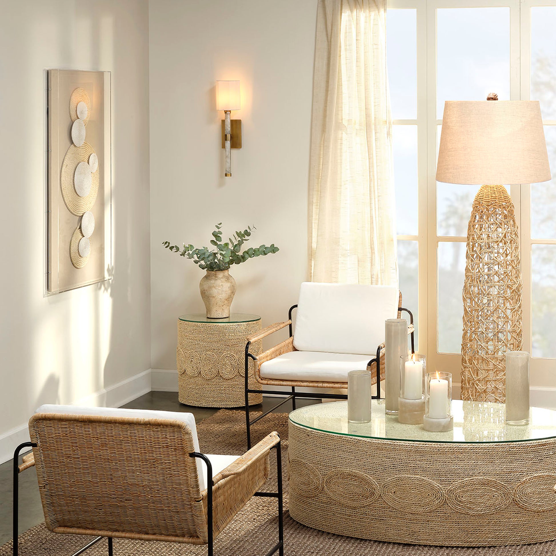 Kauai Rope Floor Lamp by Jamie Young