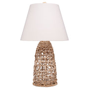 Kauai Rope Table Lamp with Linen Shade by Jamie Young