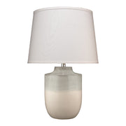 Lagoon Ceramic Table Lamp with Linen Shade by Jamie Young