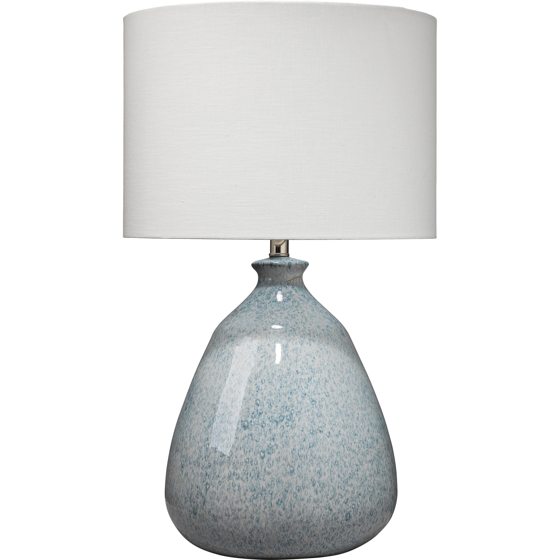 Levi Ceramic Table Lamp with Linen Shade by Jamie Young