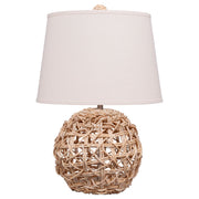 Maui Rope Table Lamp with Linen Shade by Jamie Young
