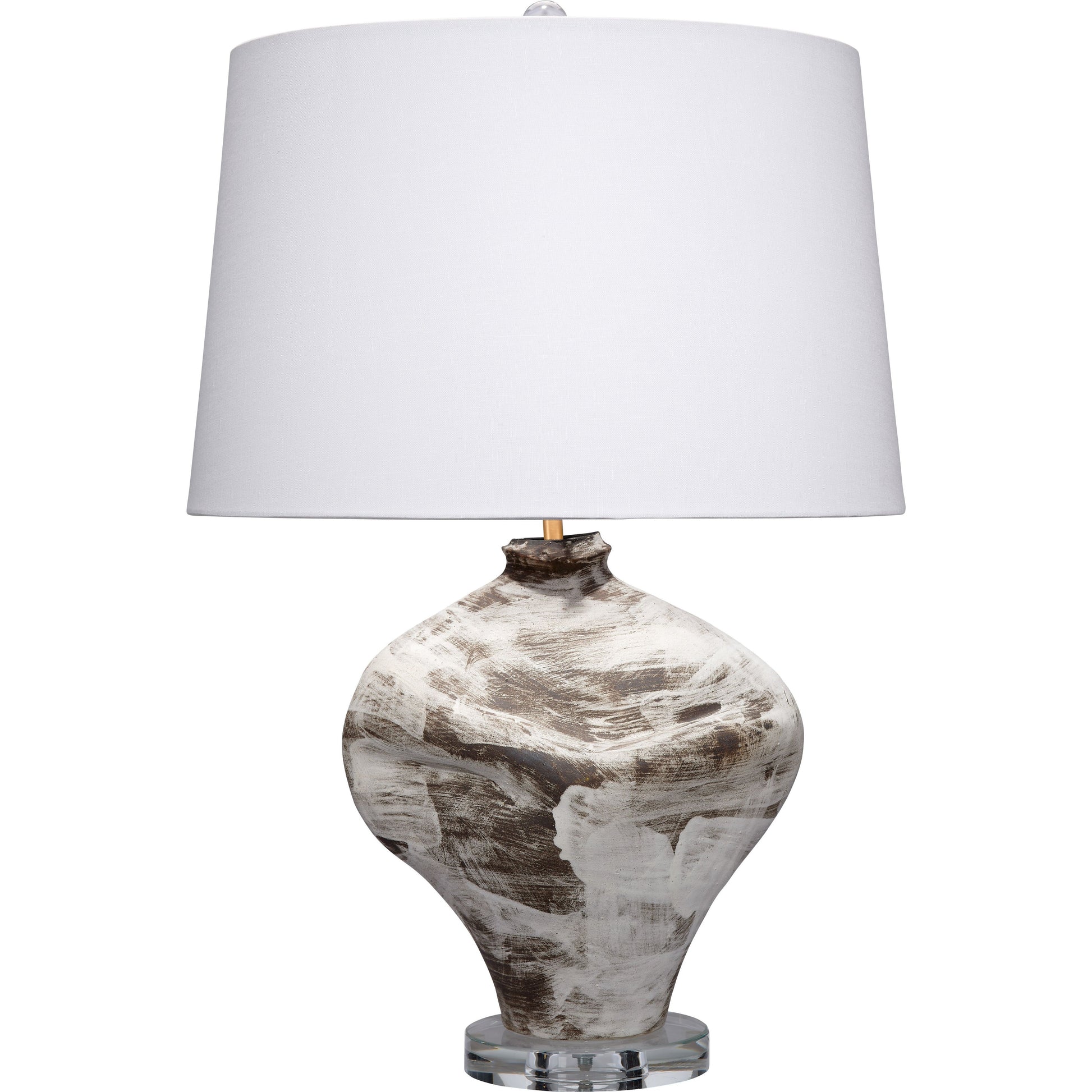 Maurice Ceramic Table Lamp with Linen Shade by Jamie Young