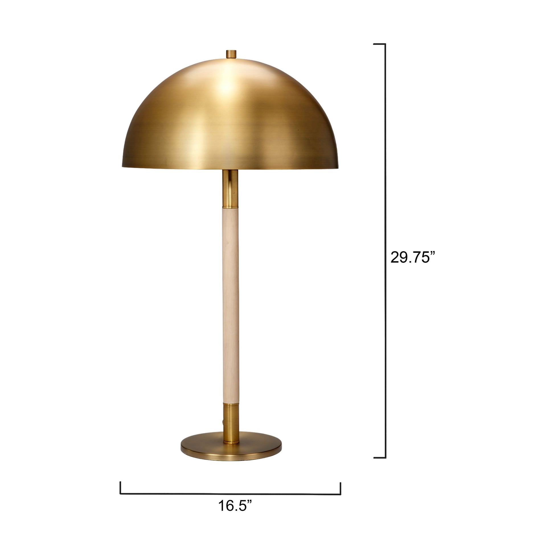 Merlin Wood and Metal Table Lamp by Jamie Young