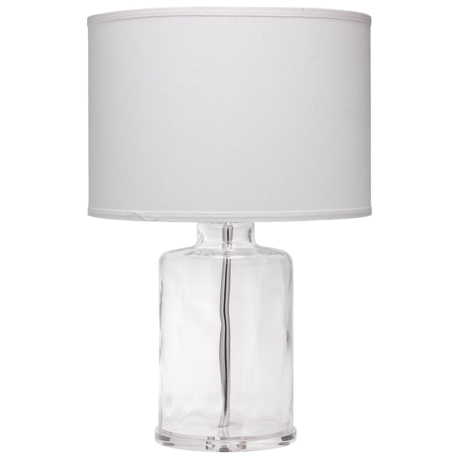 Napa Glass Table Lamp with Linen Shade by Jamie Young