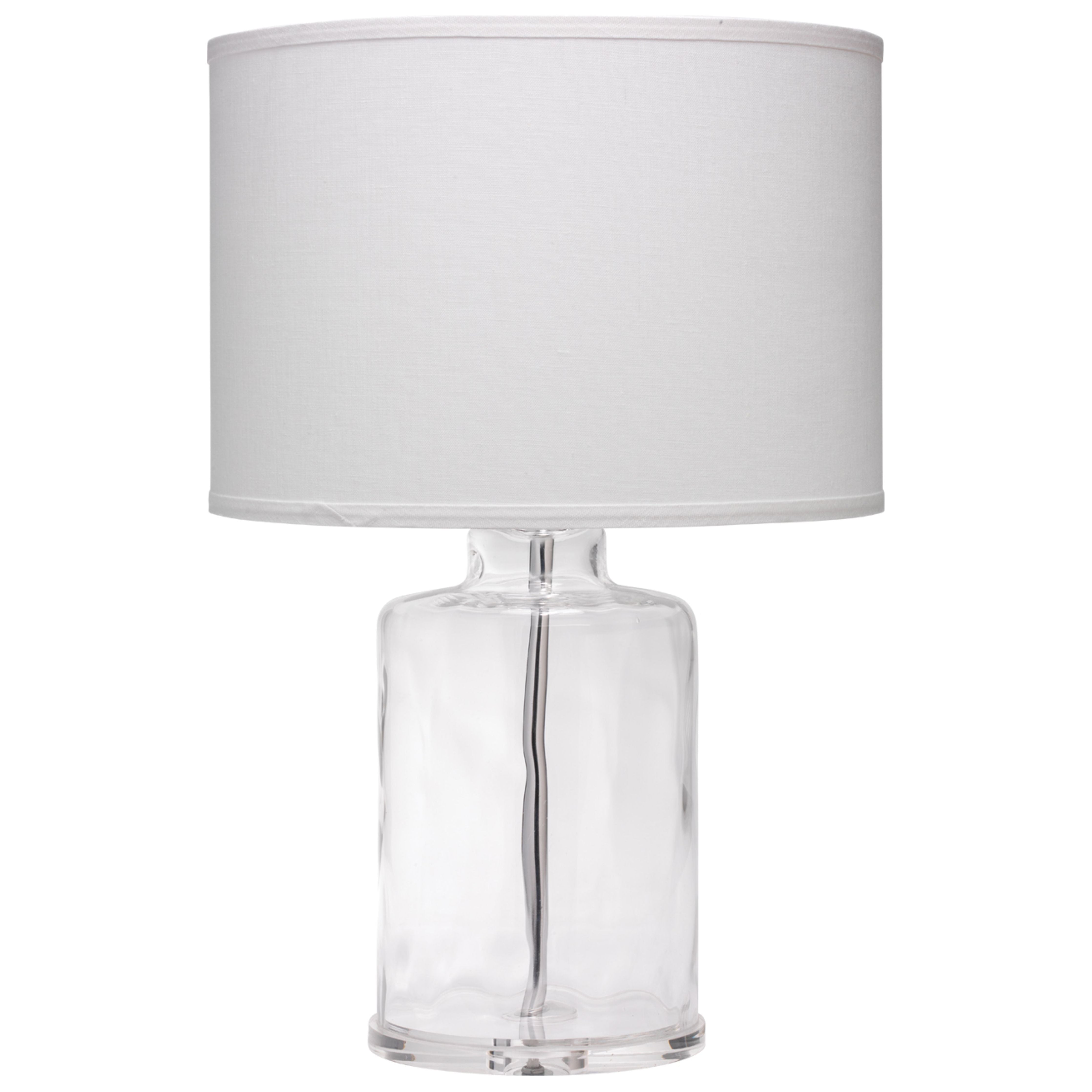 Napa Glass Table Lamp with Linen Shade by Jamie Young