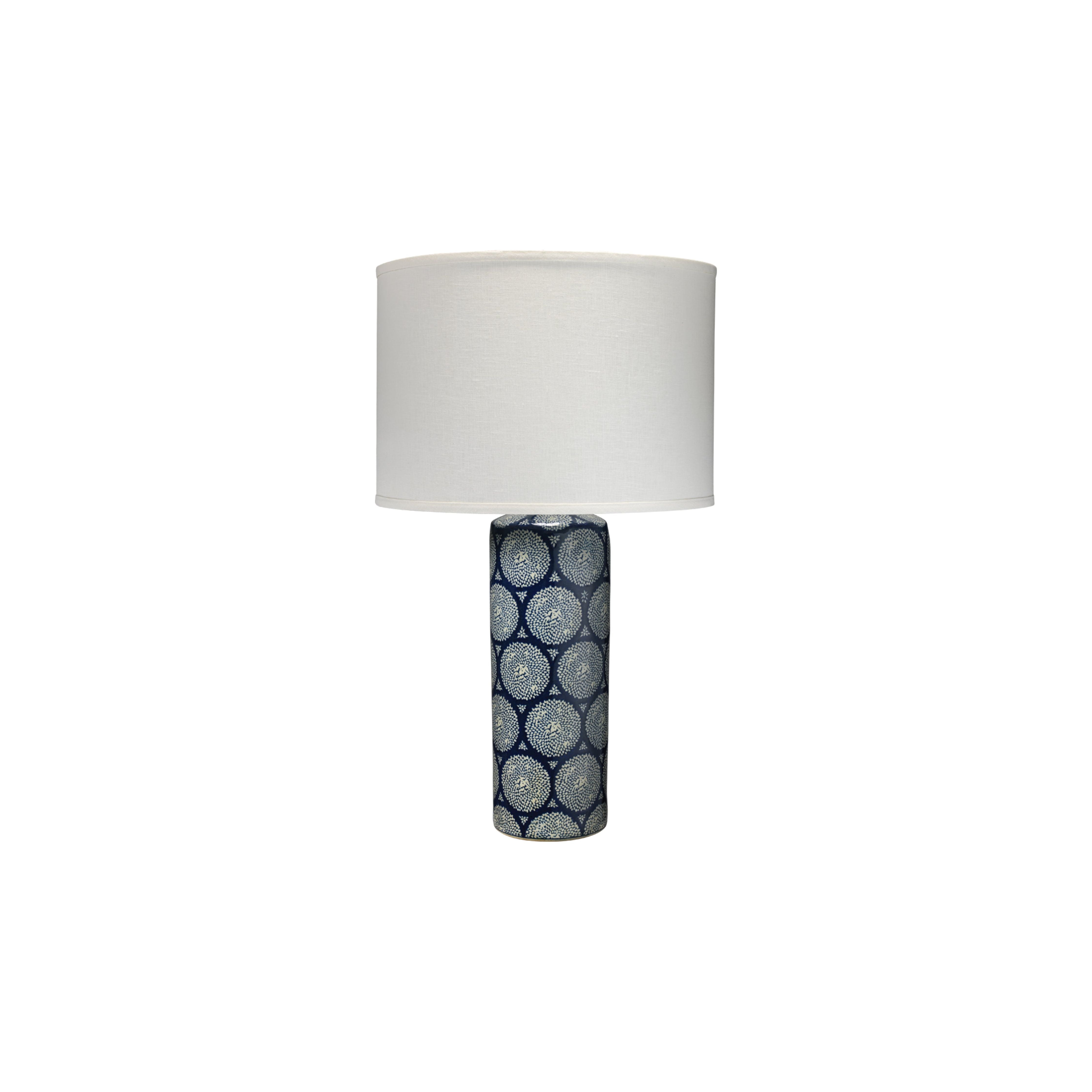 Neva Ceramic Table Lamp with Linen Shade by Jamie Young