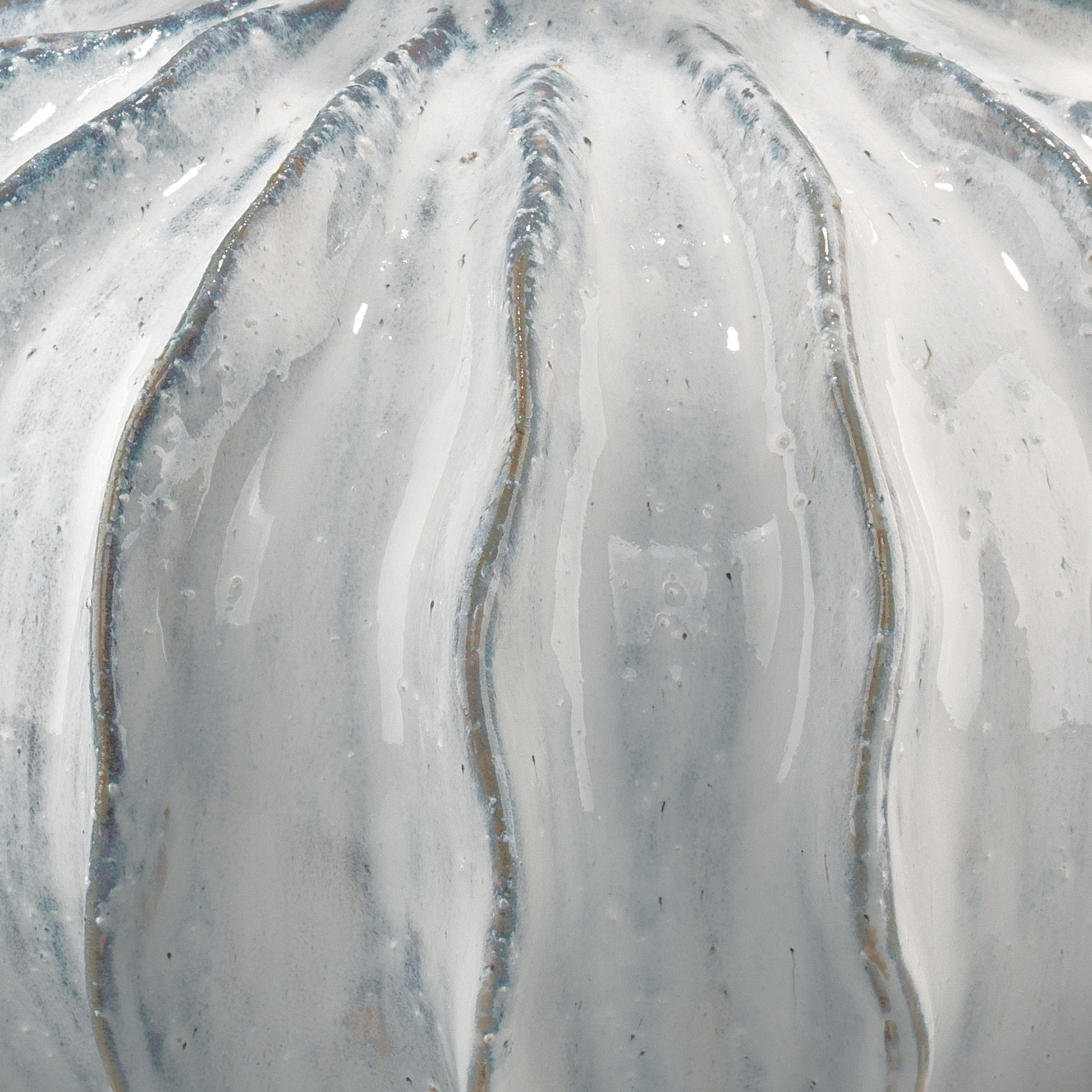 Oceane Gourd Ceramic Table Lamp with Linen Shade by Jamie Young