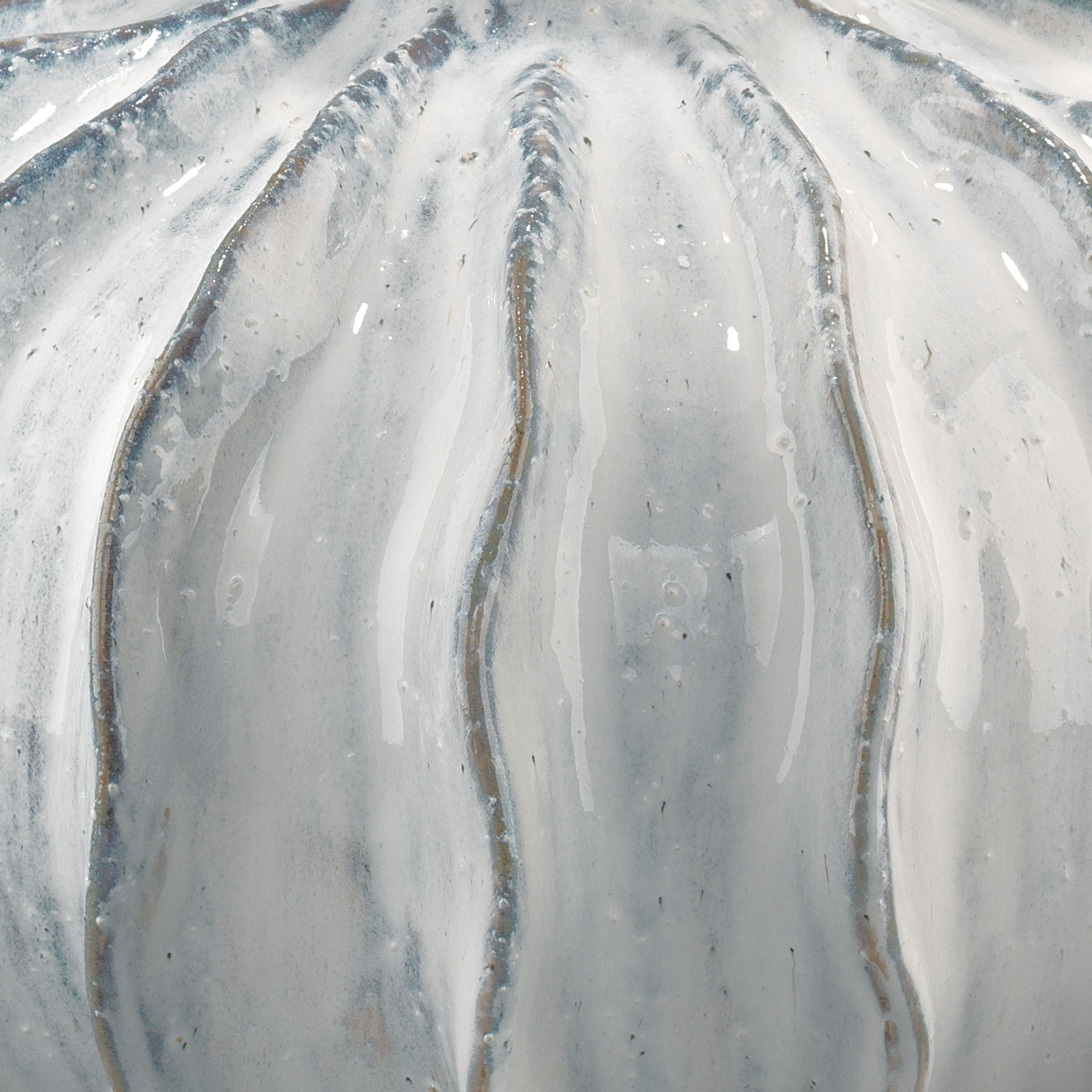 Oceane Gourd Ceramic Table Lamp with Linen Shade by Jamie Young