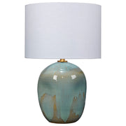 Salvador Ceramic Table Lamp with Linen Shade by Jamie Young