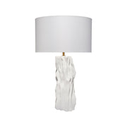 Sweetwood Ceramid Table Lamp with Linen Shade by Jamie Young