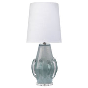 Talon Glass Table Lamp with Linen Shade by Jamie Young