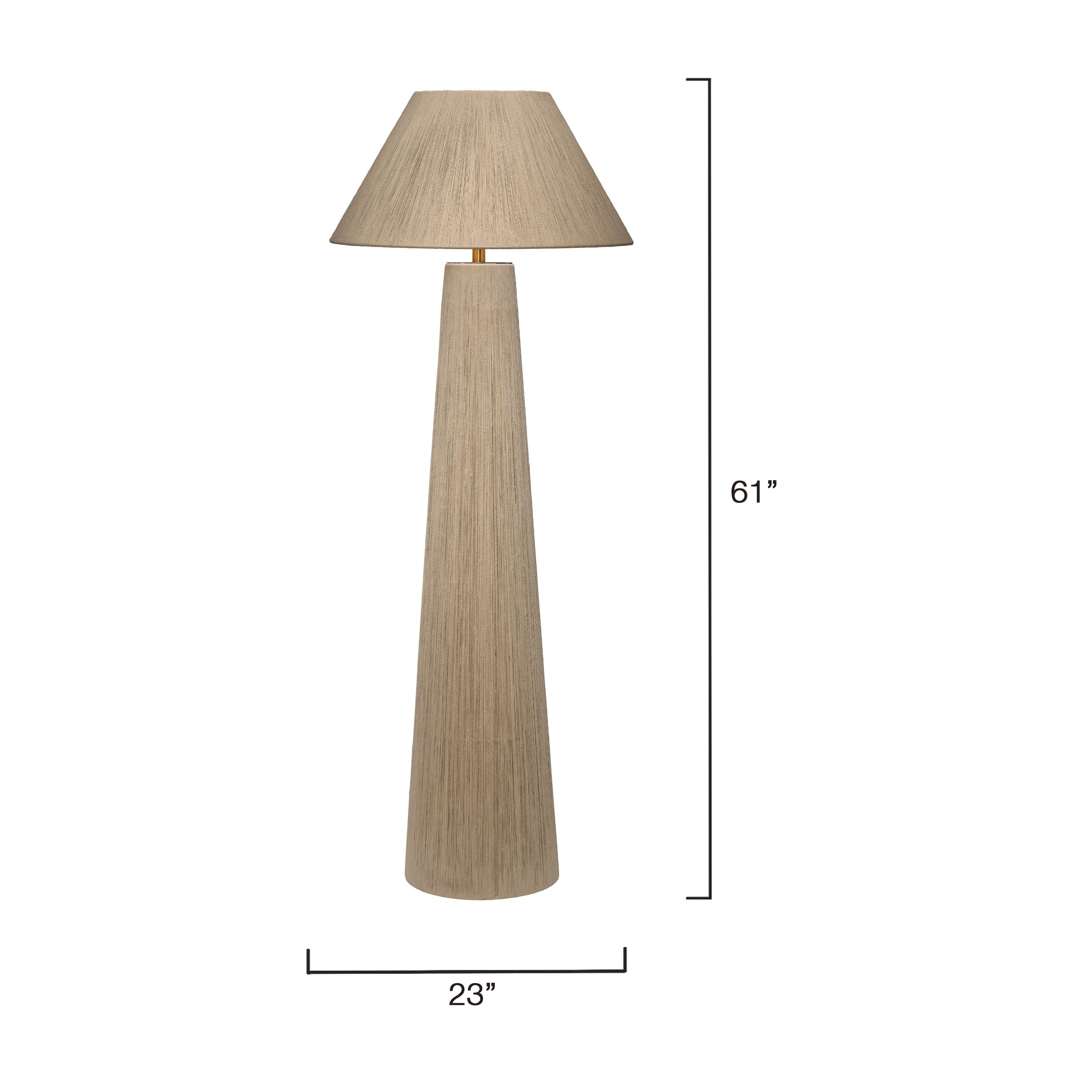 Tension Jute Floor Lamp