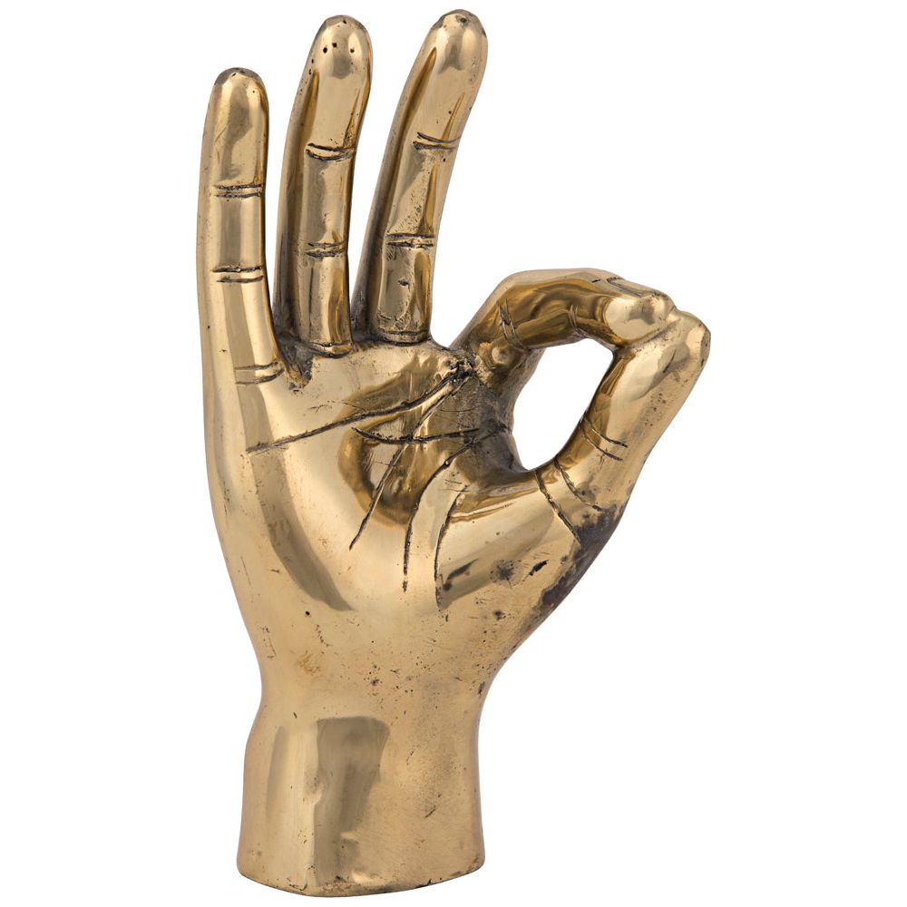 OK Sign, Brass by NOIR