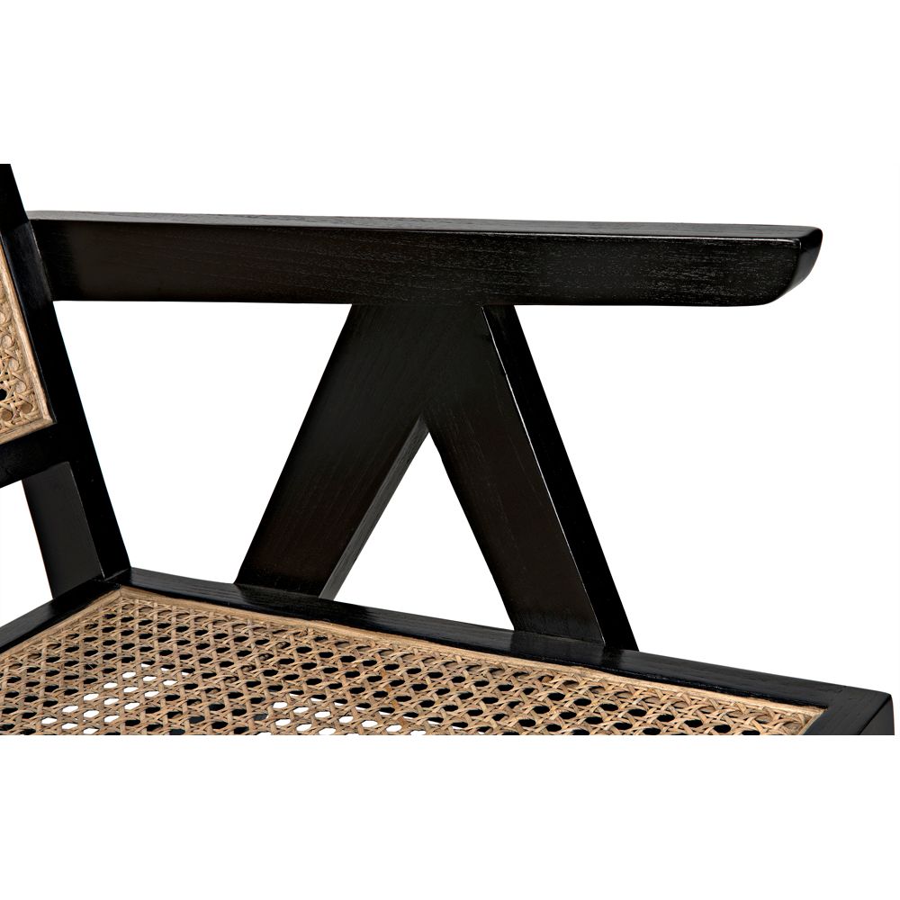 James Relax Chair, Charcoal Black by NOIR