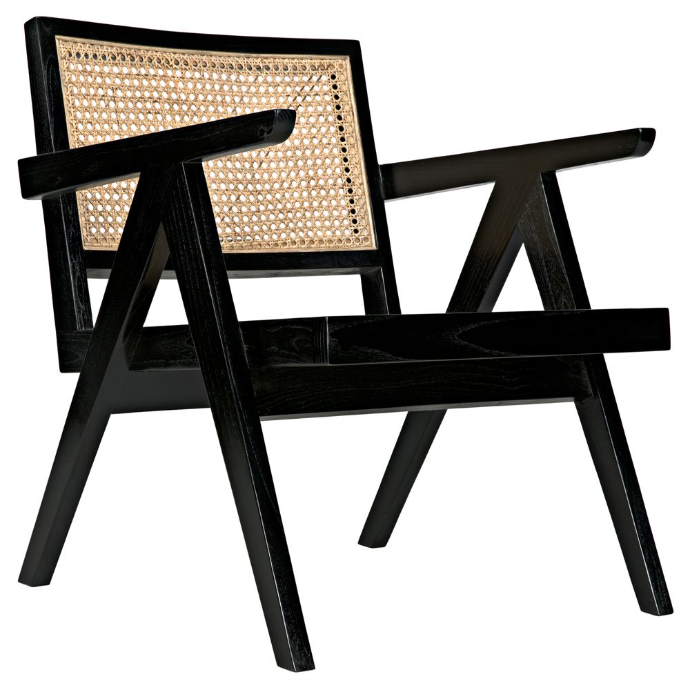 James Relax Chair, Charcoal Black by NOIR