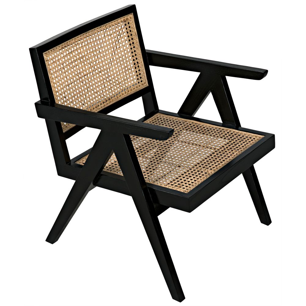 James Relax Chair, Charcoal Black by NOIR