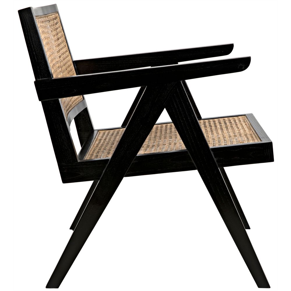 James Relax Chair, Charcoal Black by NOIR