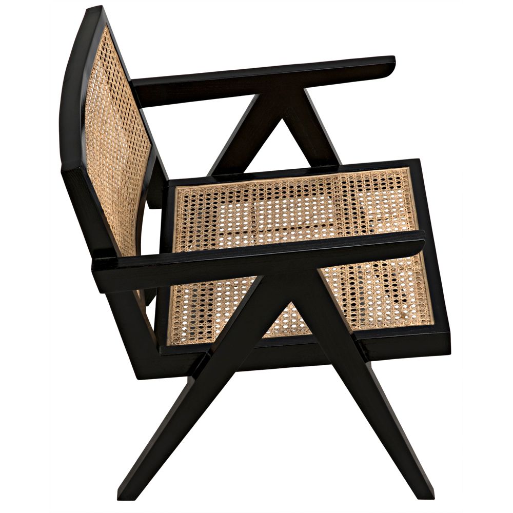 James Relax Chair, Charcoal Black by NOIR
