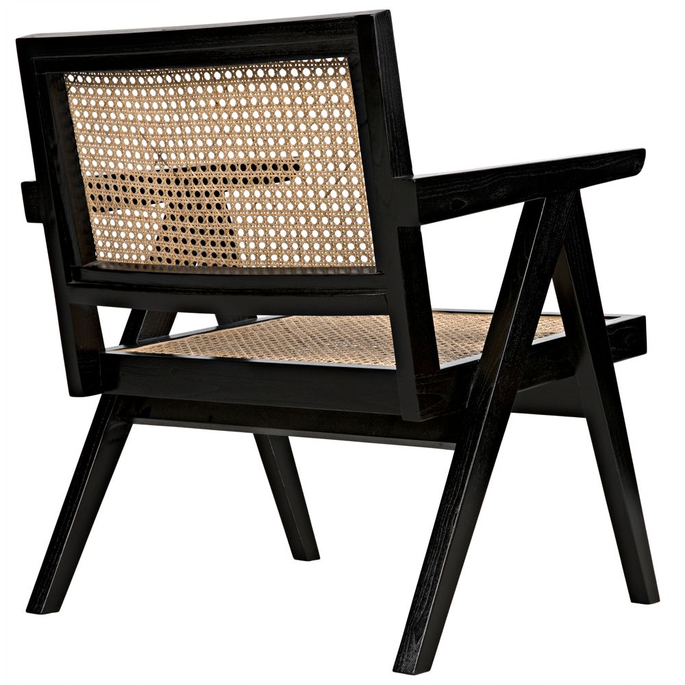 James Relax Chair, Charcoal Black by NOIR