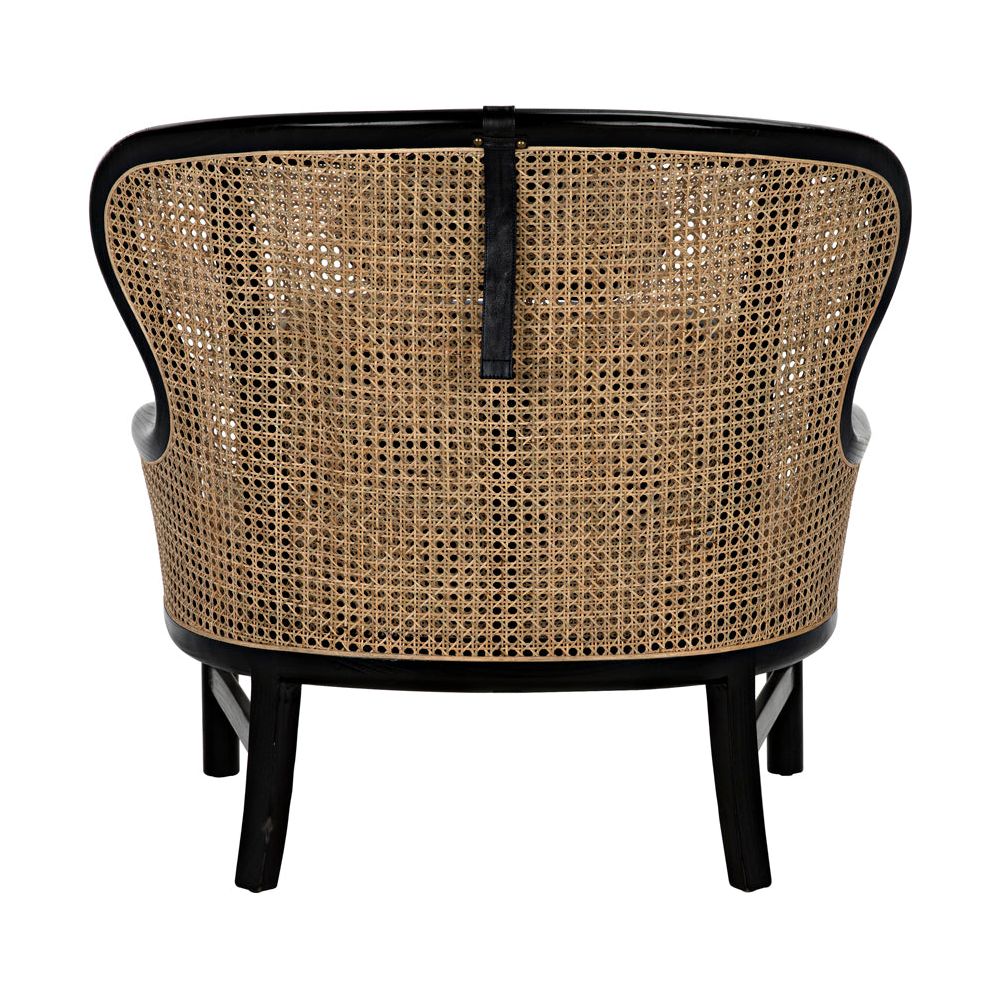 Marabu Chair, Charcoal Black with Leather by NOIR