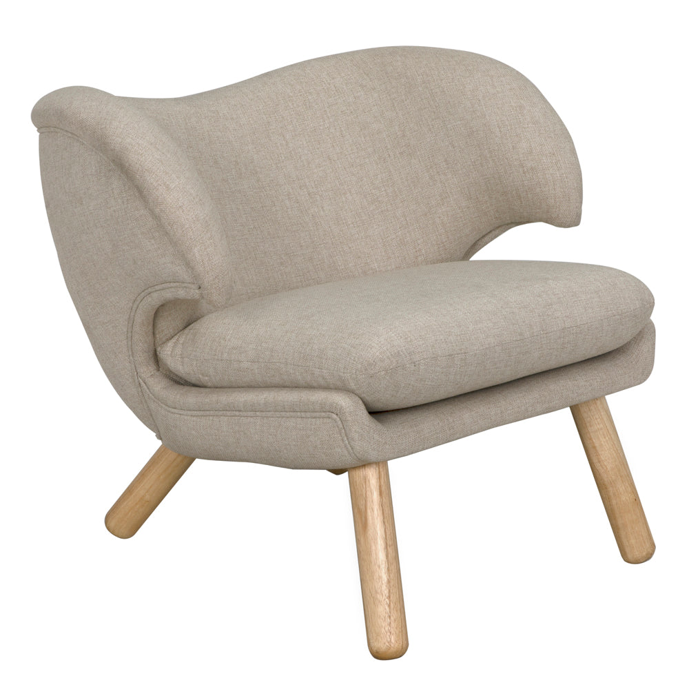 Valerie Chair with Wheat Fabric by NOIR