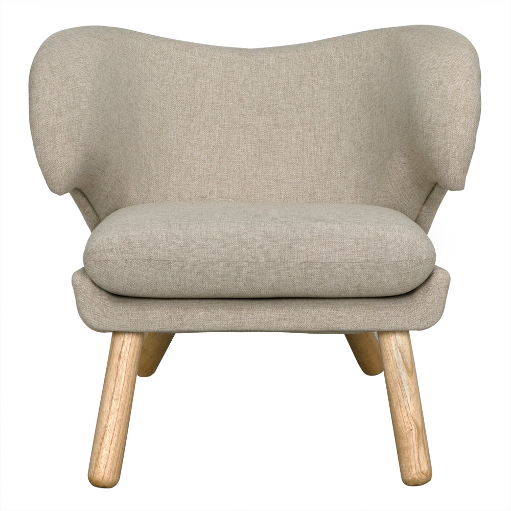 Valerie Chair with Wheat Fabric by NOIR