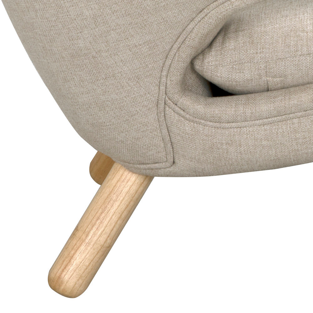 Valerie Chair with Wheat Fabric by NOIR