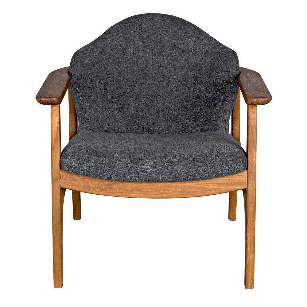 Vittorio Chair with Grey Fabric by NOIR